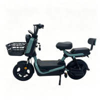 Vélo électrique sans balais 48V 350W avec pneu de 14 pouces et frein à tambour