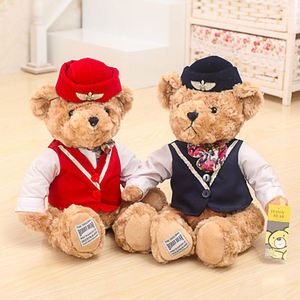 Captain hostess teddy bear toy British police bear dress bear peluche - Product Image 3