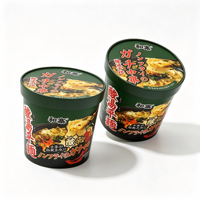Non-fried Low-Fat Sour Soup Instant Flat Noodles Chinese Style Quick Meal Ready to Eat Convenient for Wholesale