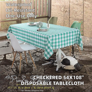 Cao cấp dùng một lần Khăn trải bàn 54x108 inch rô nhựa không thấm nước cho nhà bếp & Dã Ngoại bảng Bìa - Product Image 2
