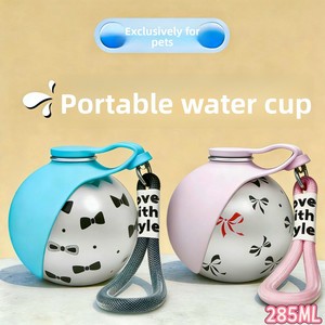 Botella de Agua Portátil para Mascotas, de Acero Inoxidable, a Prueba de Fugas, Plegable, de <span class=keywords><strong>Silicona</strong></span>, para Viajes al Aire Libre, para Perros y Gatos, Venta al Por Mayor - Product Image 1