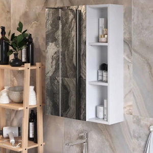 Vente en gros personnalisé <span class=keywords><strong>CF</strong></span> Miroir décoratif mural cosmétique de coiffure vanité maquillage salle de bain armoire de bain armoire à miroir avec miroir - Product Image 2