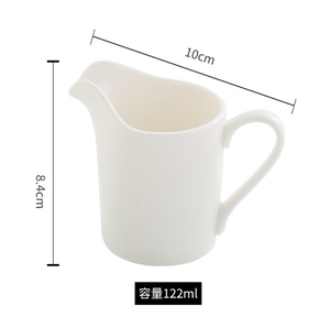 เหยือกครีมขนาดเล็กทำจากเซรามิกคุณภาพสูง พร้อมฝาปิดและพวยกา สำหรับใส่ซอสหรือครีม ปริมาตร 350 มล. เหมาะสำหรับโรงแรมและร้านอาหาร - Product Image 6