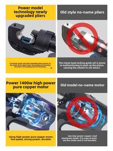 Pince hydraulique électrique rechargeable UZ-400/85C Pince à sertir deux-en-un alimentée par batterie au lithium Outils hydrauliques en cuivre - Product Image 4