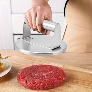 Presse à viande en acier inoxydable, <span class=keywords><strong>moule</strong></span> à crêpes, presse à hamburgers ronde et carrée, presse à hamburgers - Product Image 2