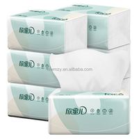 Mouchoirs en papier doux OEM en gros, personnalisables avec logo, 3 plis, pour distributeur de bureau, pliés en intercalaire, pour l'exportation mondiale