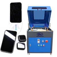 Machine de polissage et de rectification d'écrans de téléphones portables industrielle CNC CE 220V avec PLC pour usine de réparation de téléphones, garantie 1 an