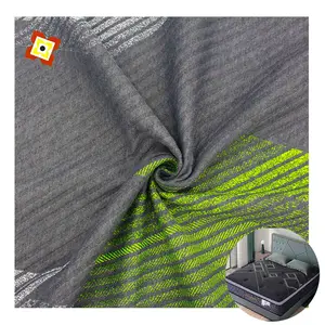 100% Polyester Dubbelzijdige Jacquard Gebreide Stof Voor Matrasdecoratie Gewatteerde Gebreide Stof Voor Matras