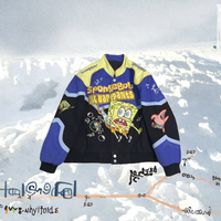 Veste décontractée légère pour homme Kuest, style boutonné, avec imprimés de personnages animés, service ODM OEM