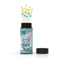 Alat Uji Kualitas Air Bersertifikat CE, Kit Uji Air Keran & Sumur, 16 in 1 Strip Penguji Air Minum