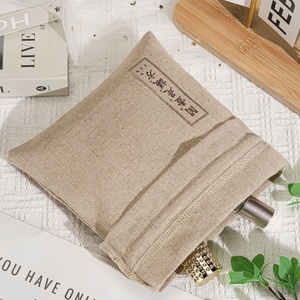 นำกลับมาใช้ใหม่ได้พิมพ์โลโก้เครื่องประดับสบู่ถุงปอกระเจาผ้าลินินสร้อยข้อมือคริสต์มาสกระเป๋าปอกระเจาขนาดเล็กถุงรูด - Product Image 4