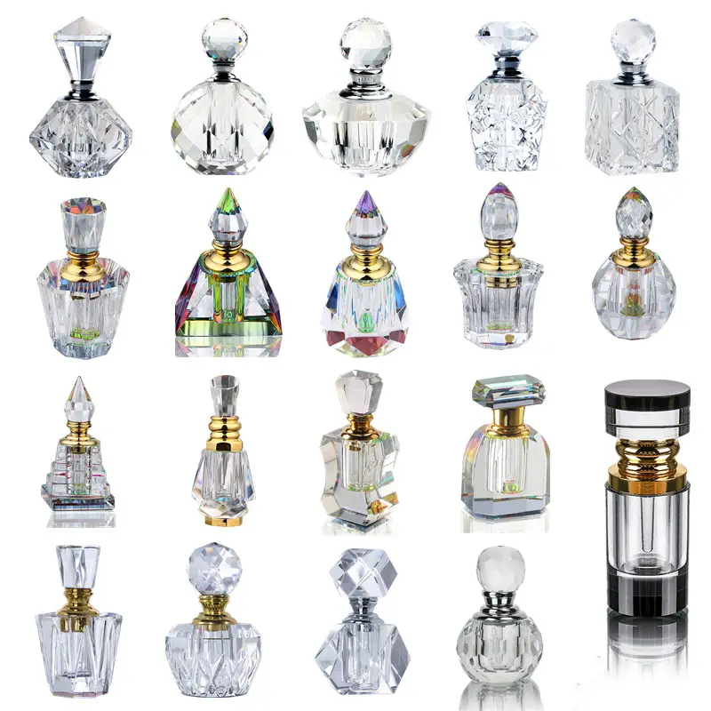 Cristallo vuoto riutilizzabile piccola bottiglia di vetro bomboniere regali bottiglie di profumo profumo bottiglia di vetro cristallo