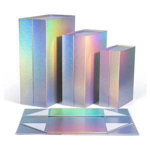 Cheap factory customization gift storage laser paper box cart packaging cardboard corrugated magnetic folding boxes