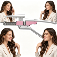 Machine à extensions capillaires 6D 2ème génération en acier au carbone de haute qualité, installation rapide, kit de pinces invisibles pour coiffeurs professionnels