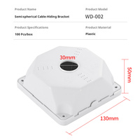 Boîtier de jonction mural standard pour câble électrique, étanche, en plastique, pour caméra de vidéosurveillance extérieure, vente en gros