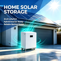 Système de stockage d'énergie domestique monté sur rack avec BMS 10KWH 15KWH 51.2V 200Ah 300Ah 600Ah, batterie solaire, entrepôt UE