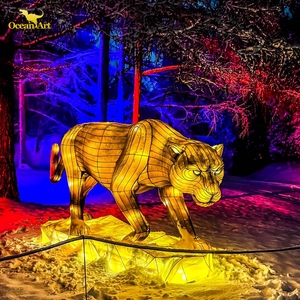 <span class=keywords><strong>Lanterna</strong></span> Decorativa Natalizia in Seta a Tema Festival per Parco Esterno - Product Image 6