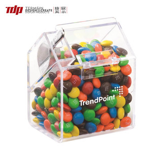 Dsp Việt Nam nhà máy bán buôn số lượng lớn đồ ăn nhẹ kẹo thùng nhựa trong suốt hộp thực phẩm với muỗng - Product Image 3