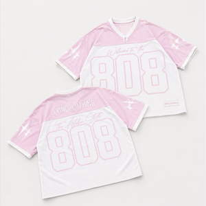 Wholesale Custom Oversized <strong>Mesh</strong> Jersey Football Retro Streetwear <strong>Crop</strong> <strong>Top</strong> with Sublimation Printing Football Jersey - Product Image 2