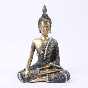Venta al por mayor resina decoración del hogar TGA04 Sudeste asiático hindú Buda Fengshui sentado dioses Budda estatuilla - Product Image 4
