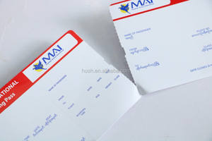 열 종이 비행 티켓 인쇄 항공사 탑승권 - Product Image 6