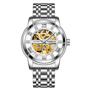 El último reloj mecánico de negocios de moda, banda de acero totalmente automática, reloj de marca de tendencia de moda luminoso resistente al agua para hombres - Product Image 3