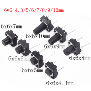 Tactile <b>Switch</b> Button Cap:upper Diameter 11.5mm, Tactile <b>Switch</b> 6x6 Transparent Cap for 12x12x7.3mm <b>Touch</b> <b>Switch</b> - Product Image 3