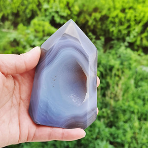 Usine Directe Naturel Poli <span class=keywords><strong>Rare</strong></span> Agate Géode Tours Amour-Thème Guérison Cristal Point Obélisque pour Décoration Cadeaux Souvenirs - Product Image 4