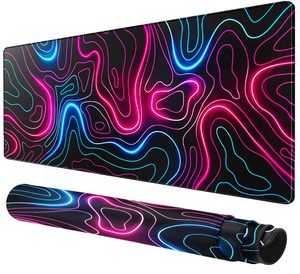 Grand tapis de souris de jeu souple et imperméable de 80x30 cm avec bords cousus et tapis de bureau antidérapant pour clavier et souris - Product Image 1