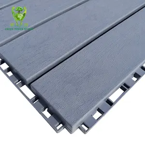 Antiseptic Wood Plastic Composite Outdoor Wpc Modern Engineered Wood Decking Floors 3d Interlock Diy Decking Tiles