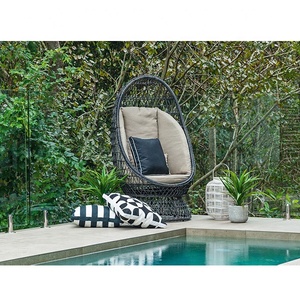 Leisure Outdoor Balcony Rattan <b>Round</b> Swing <b>Chair</b> Villa Courtyard Outdoor Furniture Hanging Rocking <b>Chair</b> - Product Image 4