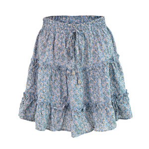 Women Sexy Fashion High Waist <strong>Frills</strong> <strong>Skirt</strong> Broken Flower Half-length <strong>Skirt</strong> Beach a Short Mini <strong>Skirts</strong> - Product Image 5