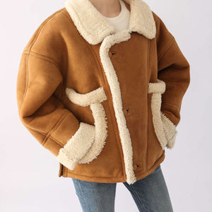 جودة عالية سميكة من جلد الغزال الطبيعي الفراء يحافظ على الفراء والجلود والفراء سترة قطعة واحدة - Product Image 1