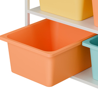 Armoire de rangement à paniers amovibles multicouches Armoire à tiroirs en plastique pour jouets Système de tiroirs modulables