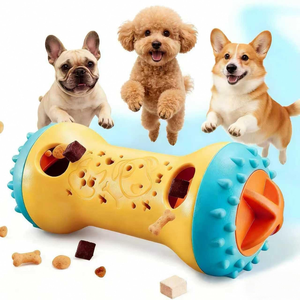 Nouveau jouet interactif pour chien en caoutchouc durable, en forme d'os, pour distribution lente de friandises, nettoyage des dents, pour mâcheurs agressifs - Product Image 1