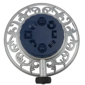 Leak Free Design Metal 8 Patterns Turret Water Rotary Sprinkler Ideal for Irrigation Different Garden Styles Dial Selection