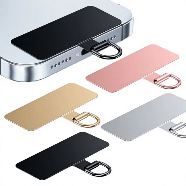 Ultra Thin Stainless Steel Anti-slip Phone Tether Tab Universal Cellphones Lanyard Customizable Colors Sizes Patch Gasket Straps