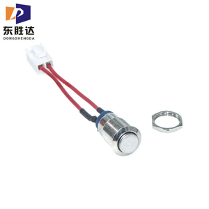 金属按钮开关12/16/19/22毫米防水开关闭锁瞬时照明按钮开关 - Product Image 1