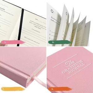 2025 Custom Logo Linen Fabric Cover A5/<b>A4</b> Business Office <b>Planner</b> Personalized Wedding Vows Book with Printed Journal Gift - Product Image 4