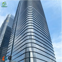 Panneaux de façade en verre pour gratte-ciel, murs-rideaux en verre feuilleté, Guangdong