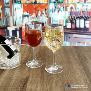 Copas de vino de fiesta clásicas de policarbonato transparente personalizadas de alta calidad, irrompibles de 300ml para boda de Picnic en la playa - Product Image 4
