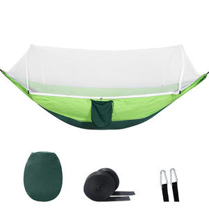 Hamac de parachute d'extérieur imperméable, anti-UV et anti-moustiques avec auvent, hamac de camping en nylon - Product Image 2