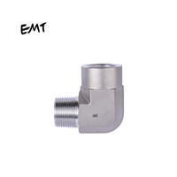 Adaptor Tabung Adaptor Hidrolik 90 Derajat Elbow Reducer Adaptor Tabung dengan Mur Putar