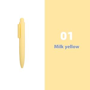 Mini Cute Macaron Tragbarer Fat Pen Mehrfarbige Klappen taschen hose Schnellt rockn ender 0,5mm schwarzer Gel stift - Product Image 6