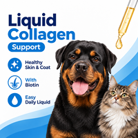Kolagen Cair untuk Anjing & Kucing, Perawatan Kulit dan Bulu, Biotin, Pereda Gatal, Suplemen Hewan Peliharaan, OEM ODM, Formula Khusus