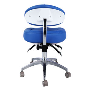 Silla Ergonómica <span class=keywords><strong>de</strong></span> PU con Respaldo Lumbar y Asiento Contorneado, Giratoria, para Consultorio Médico, Clínica Dental, Asistente Médico - Product Image 4
