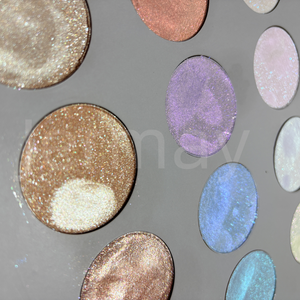 Aurora Fairy bedak padat lumpur basah Vegan Highlighter perunggu kecantikan tubuh bersinar 36mm palet Highlighter untuk rias - Product Image 3