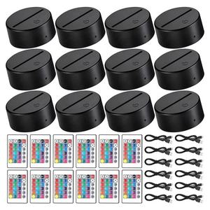 Base de Lámpara LED de 7 Colores, Base de Luz Nocturna LED Acrílica con Ilusión 3D de <span class=keywords><strong>Anime</strong></span>, con Cable USB y Control Remoto - Product Image 1