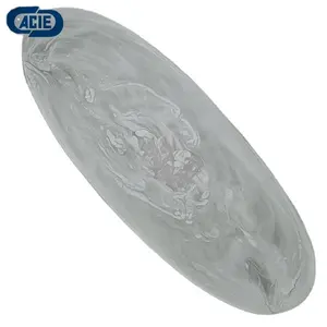 Long nuage blanc tourbillon fait à la main écologique biodégradable résine acrylique flottant plateau <span class=keywords><strong>de</strong></span> service Texture <span class=keywords><strong>de</strong></span> marbre <span class=keywords><strong>piscine</strong></span> ovale - Product Image 1