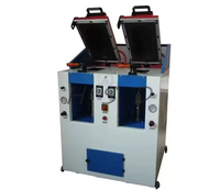 Presse à semelles de chaussures pneumatique à double tête avec pression uniforme pour la fabrication de chaussures de haute qualité